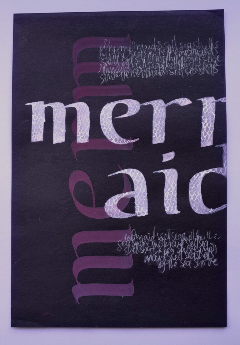 Malleable Lettering “Flat Brush Lettering” with Jo – Calligraphy Society of Tasmania
